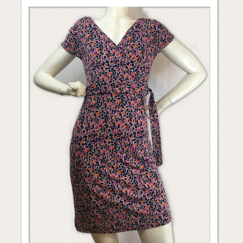 🍭Banana republic midi dress faux wrap